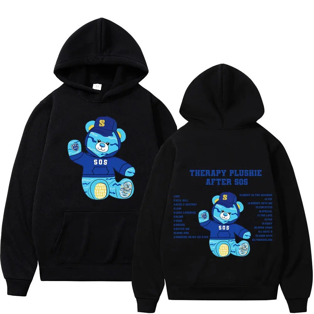 Hoodie Sza Music Album Sos Printing Men Women Harajuku Hip Hop Vintage