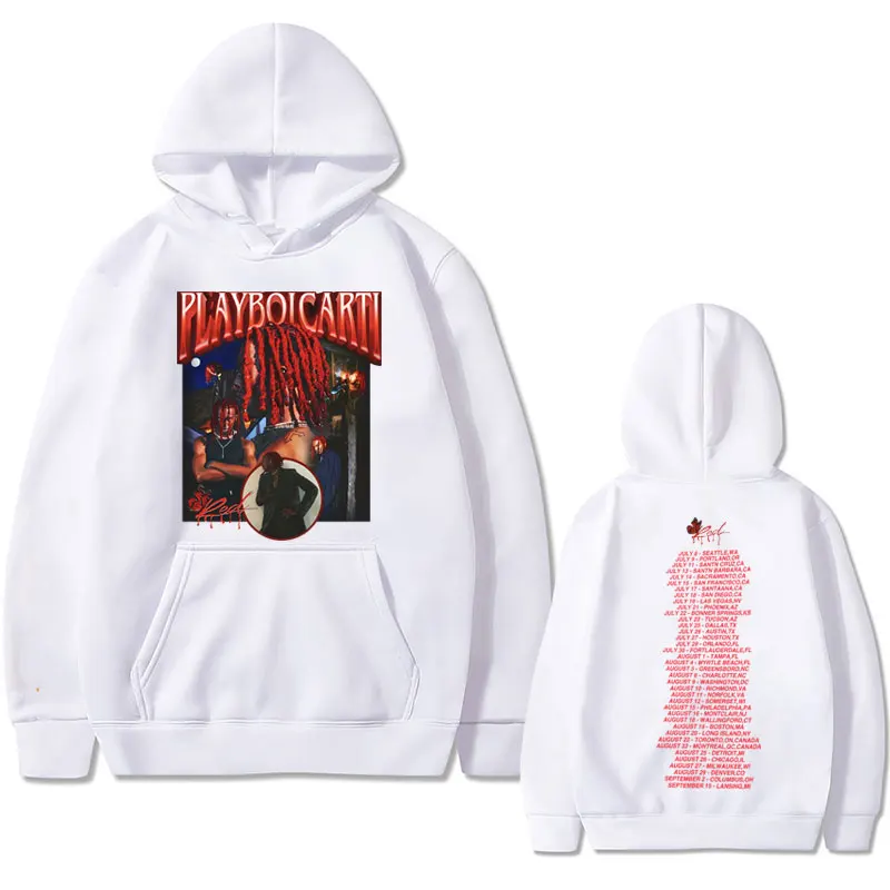Hoodie Rapper Playboi Carti Whole Lotta Red Butterfly Music Album Graphic
