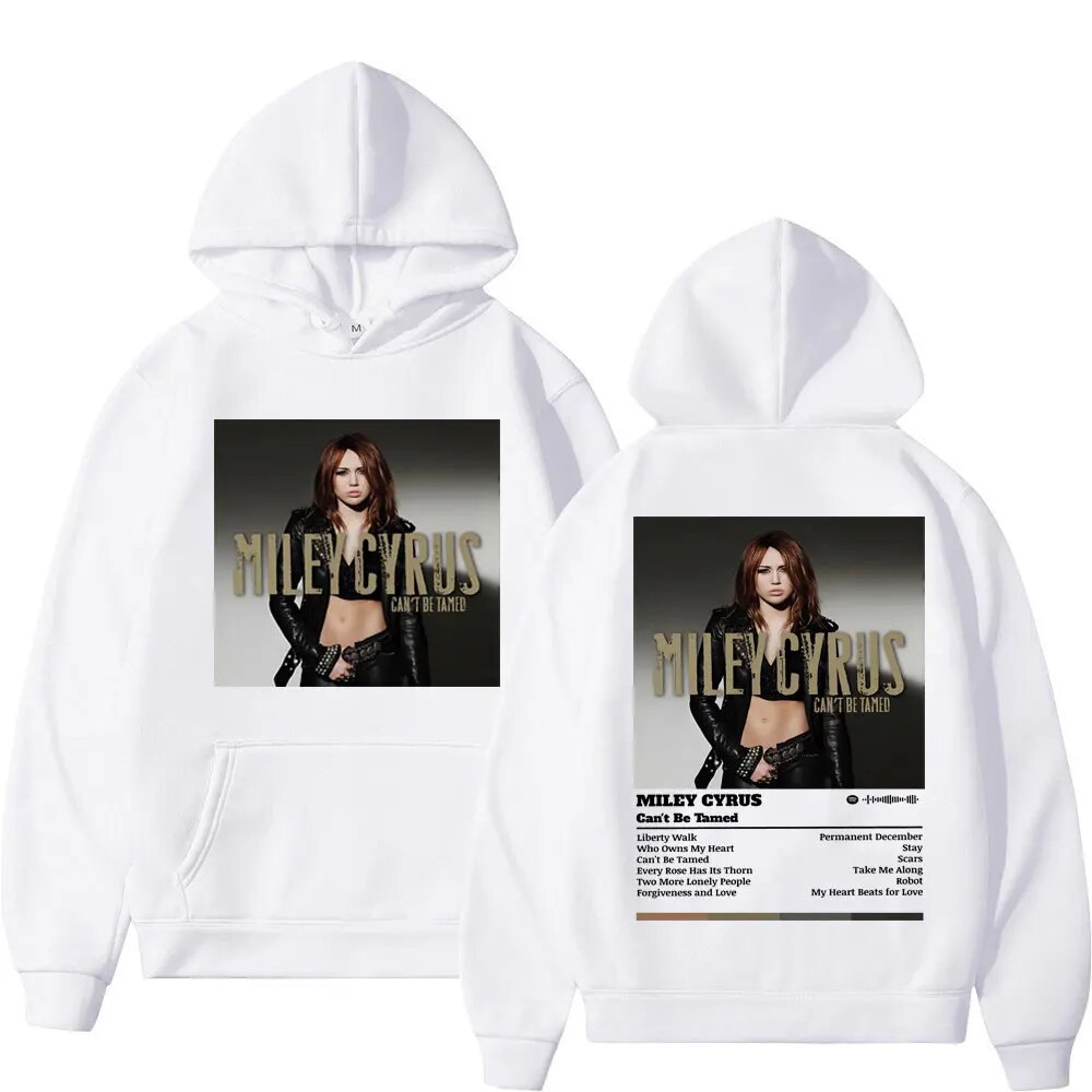 Hoodie Singer Miley Cyrus Music Album Graphic
