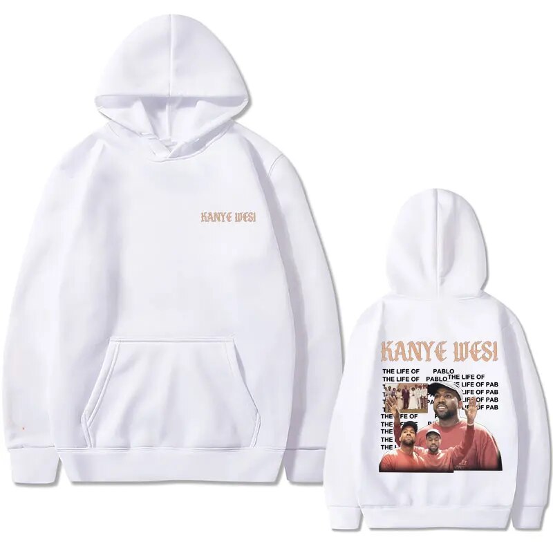 Hoodie Rapper Kanye West The Life Of Pablo Music Album Printed