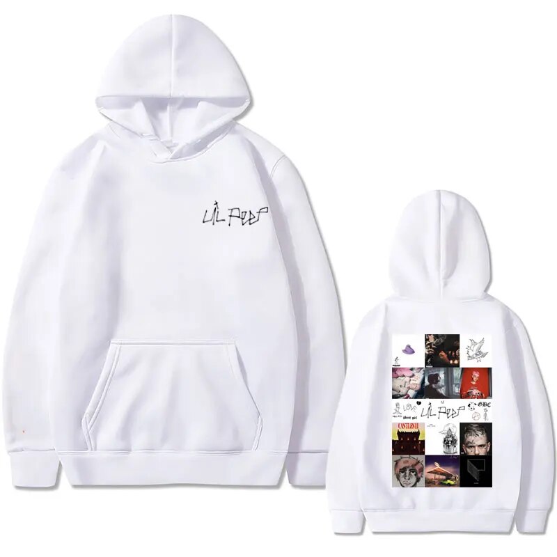 Hoodie Rapepr Lil Peep Hip Hop Music Album Graphics