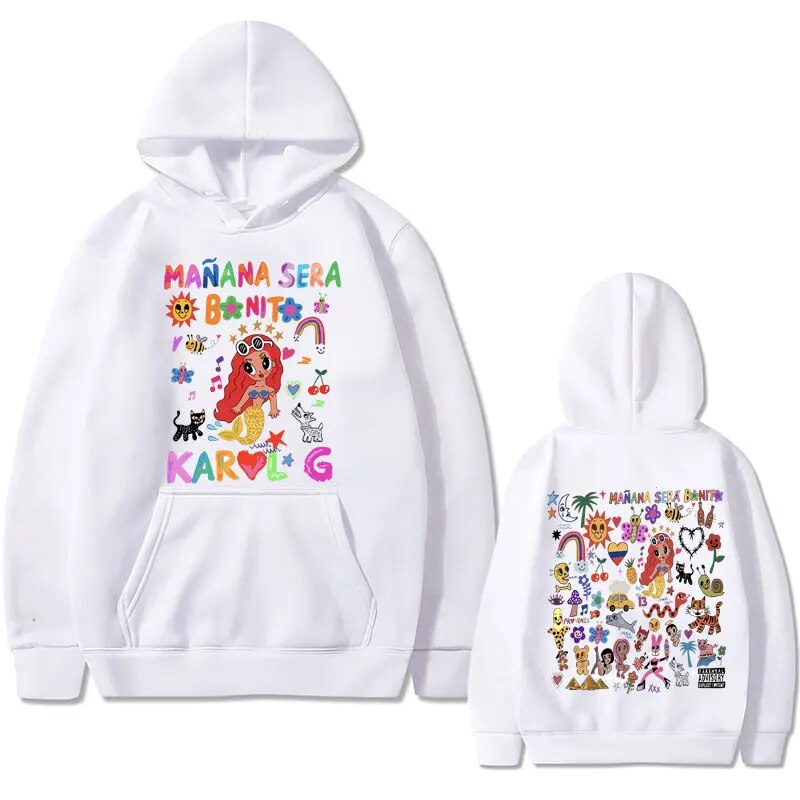 Hoodie Karol G Heart Maana Sera Bonito Music Album Graphic
