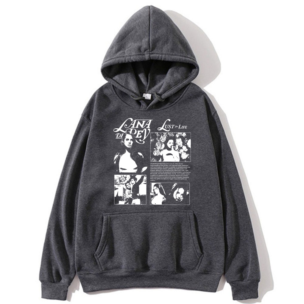 Hoodie Flowingwaterpress Singer Lana Del Rey Music Album Print
