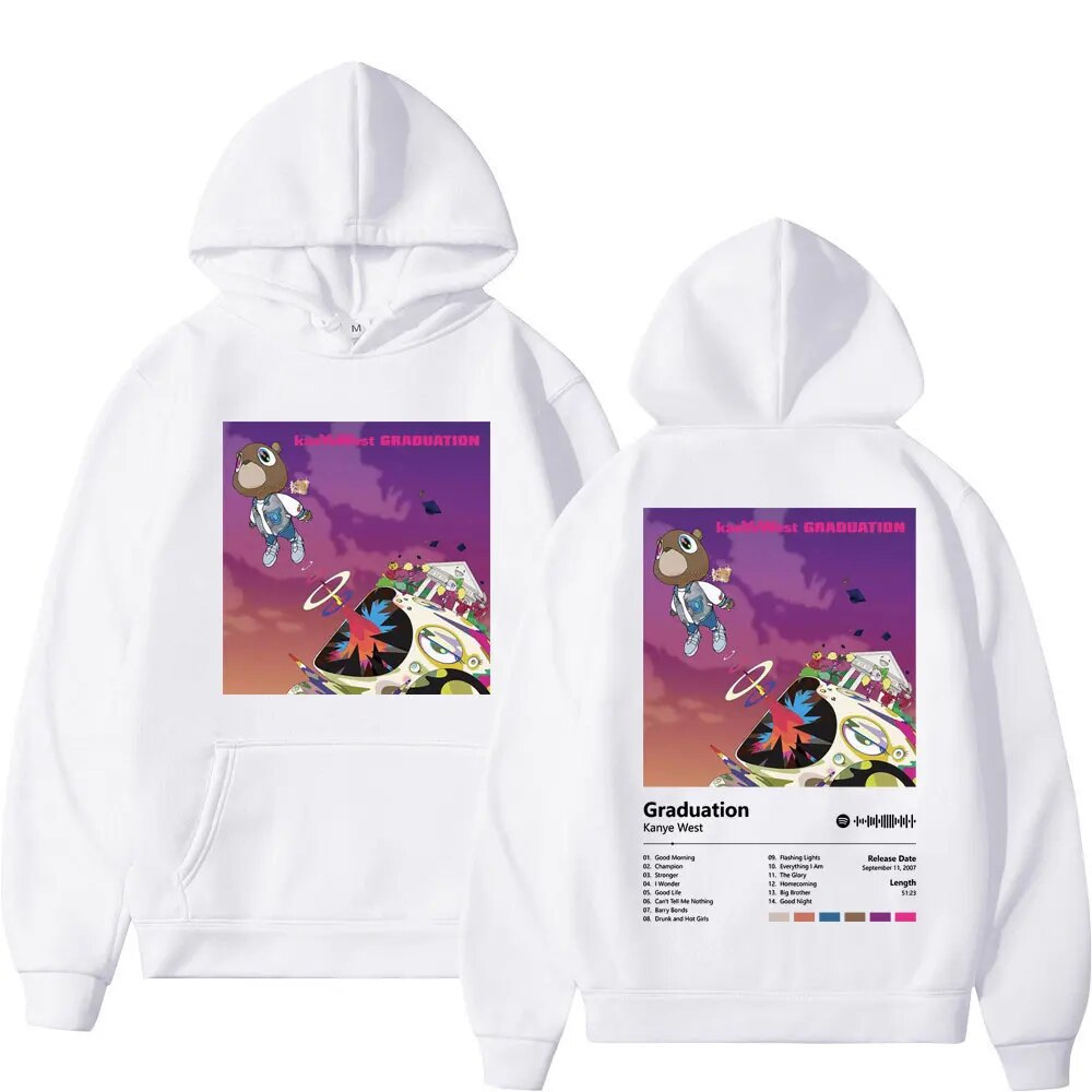 Hoodie Rapper Kanye West Music Album Graduation Print