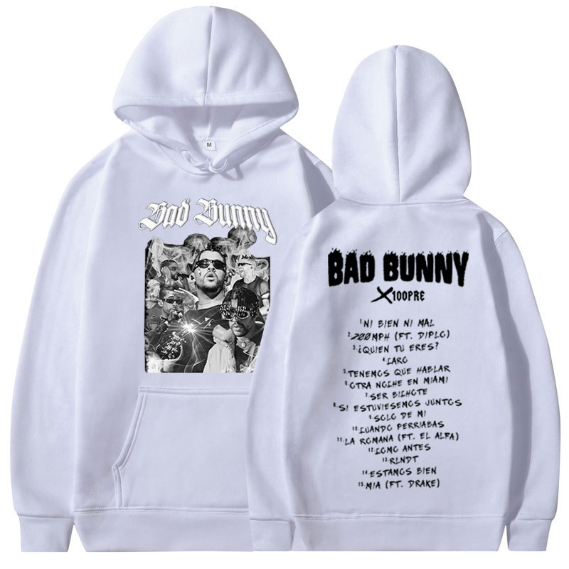Hoodie Flowingwaterpress Rapper Bad Bunny