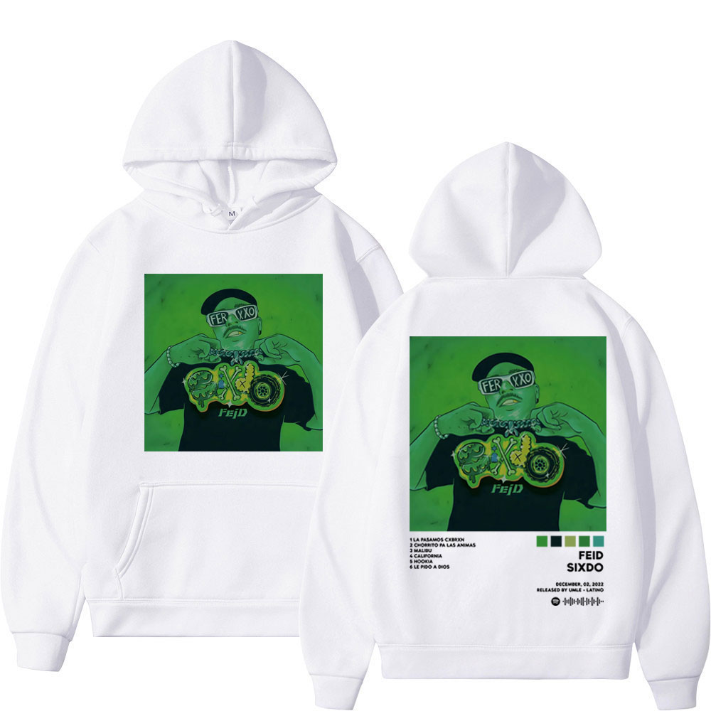 Hoodie Flowingwaterpress Rapper Feid Music Album Double Sided Print