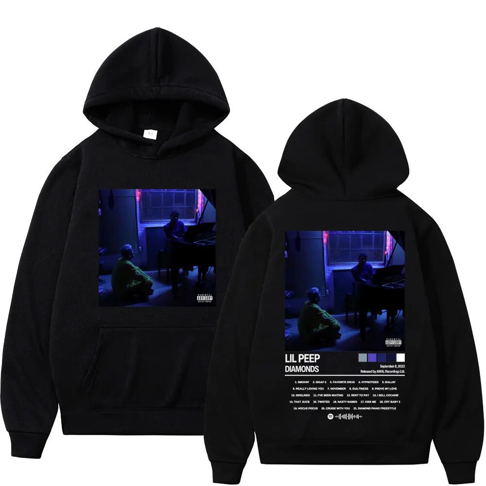 Hoodie Rapper Lil Peep Music Album Print