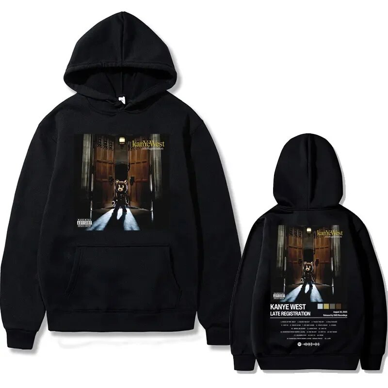 Hoodie Flowingwaterpress Rapper Kanye West Late Registration Album Cover Print
