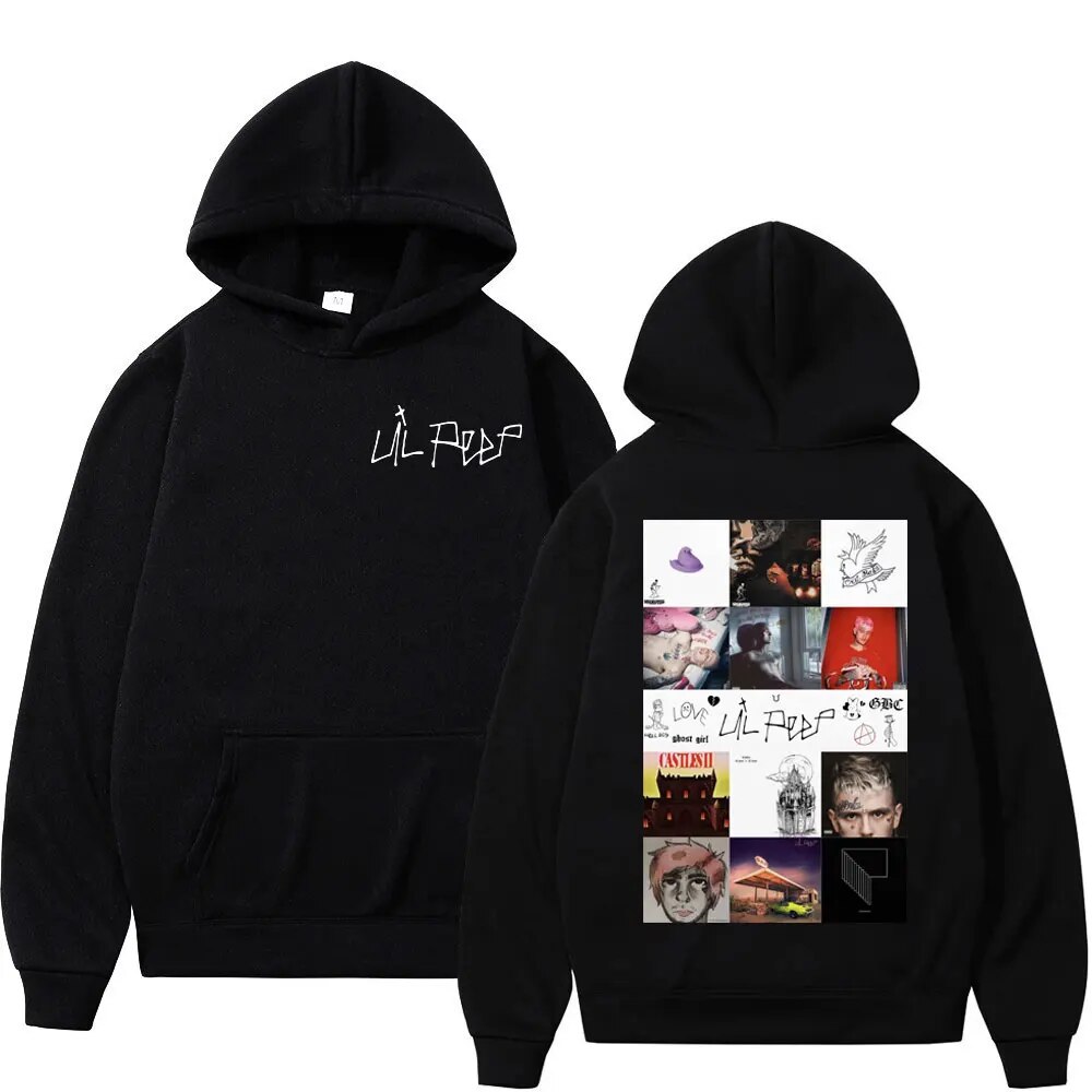 Hoodie Flowingwaterpress Rapper Lil Peep Music Album Graphic