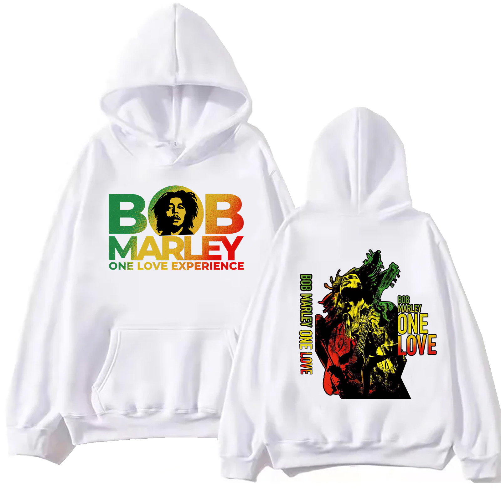 Hoodie Bob Marley Harajuku Hip Hop Tops Popular Music Fans Gift