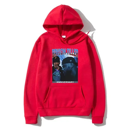 Hoodie Rapper Bryson Tiller Anniversary Graphic