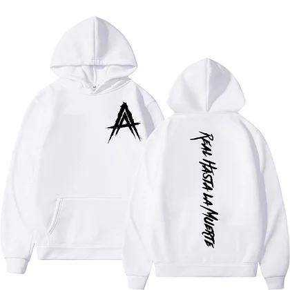 Hoodie Rapper Anuel Aa Real Hasta La Muerte Print