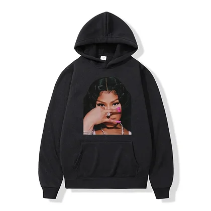 Hoodie Rapper Nicki Minaj Print Men Women Trend Hip Hop High Street Pullovers