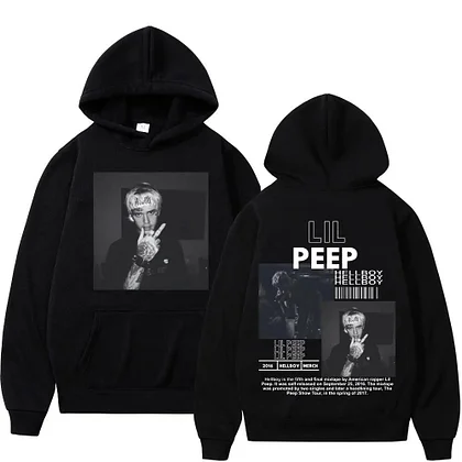 Hoodie Hip Hop Rapper Lil Peep Graphic