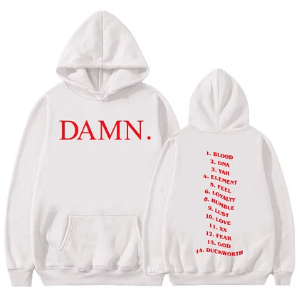 Hoodie Aliyuezu Damn Rapper Kendrick Lamar