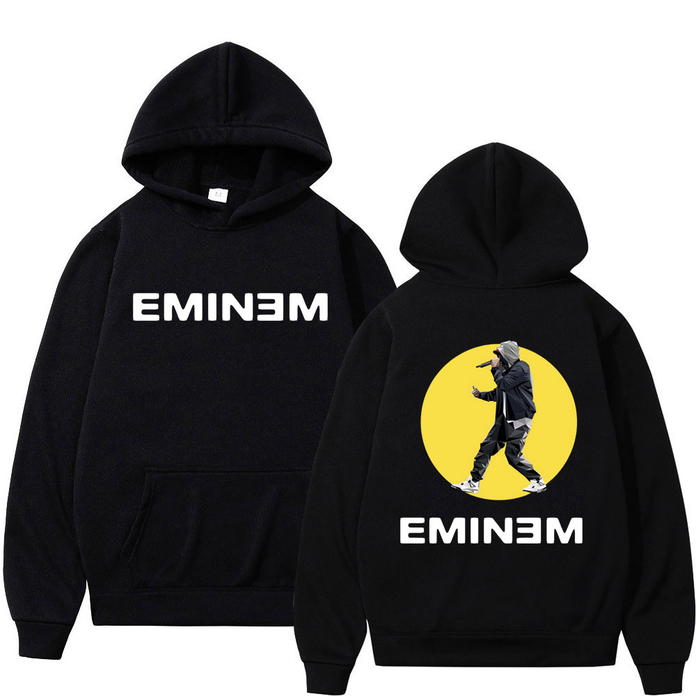 Isuijie Rapper Eminem Slim Shady Print Hoodie