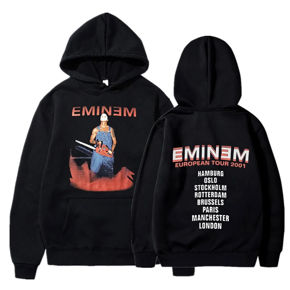 Rapper Eminem Hoodie Letter Print Men Autumn Winter Casual Hoodie