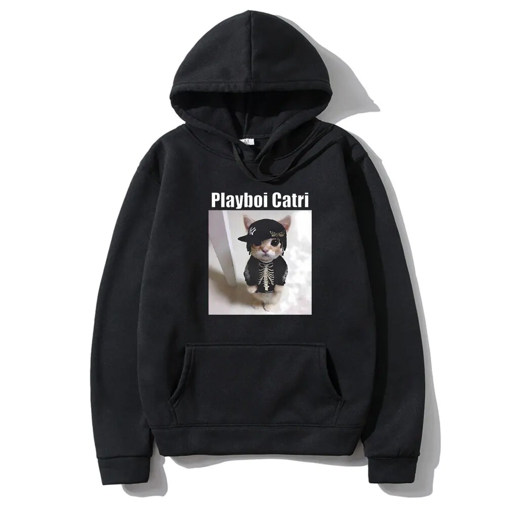 Best Famous Rapper Playboi Carti Kitty Graphic Hoodie