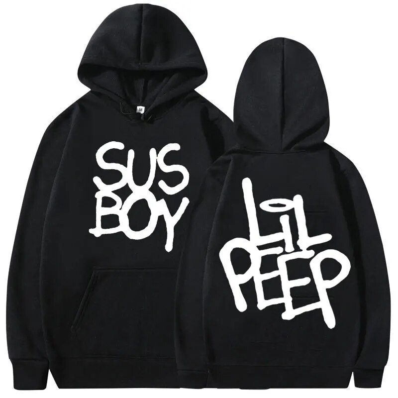 Rapper Lil Peep Sus Boy Print Graphic Hoodie Men Women Hip Hop Hoodie