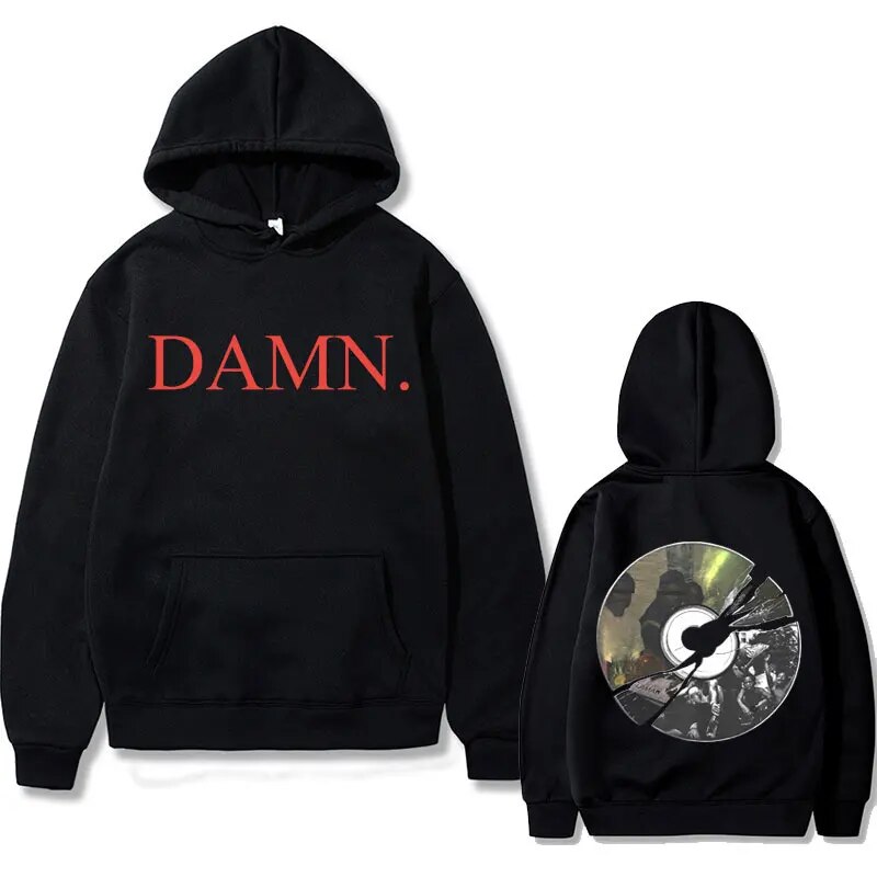 Rapper Kendrick Lamar Damn To Pimp A Butterfly Mr Morale The Big Steppers Album Light Disk Graphic Hoodie