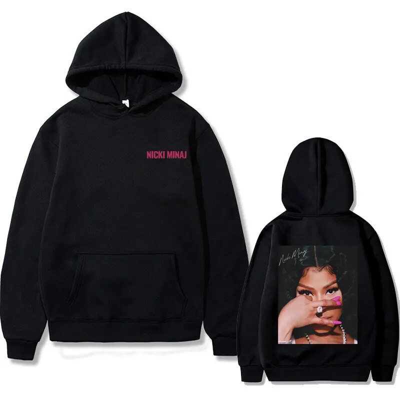 Hot Sale Rapper Nicki Minaj Graphic Print Hoodie Men Womens Hip Hop Hoodie Male Hoody