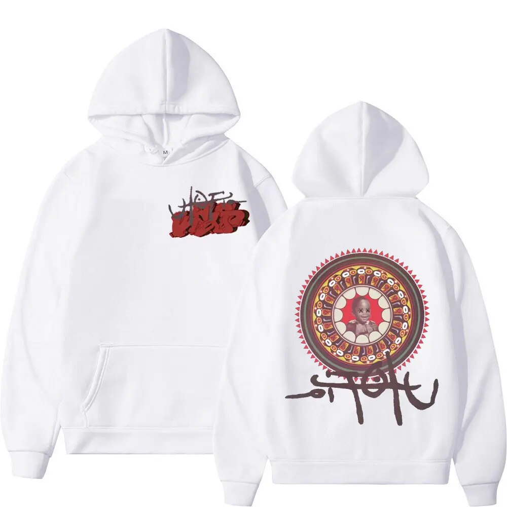 Hip Hop Rapper Cactus Jack Utopia Graphic Print Hoodie