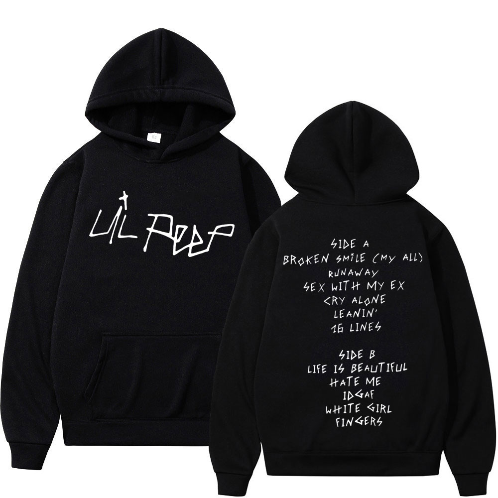 Rapper Lil Peep Hoodie Mens Women Trend Hip Hop Hoodie Autumn Vintage Hoodie