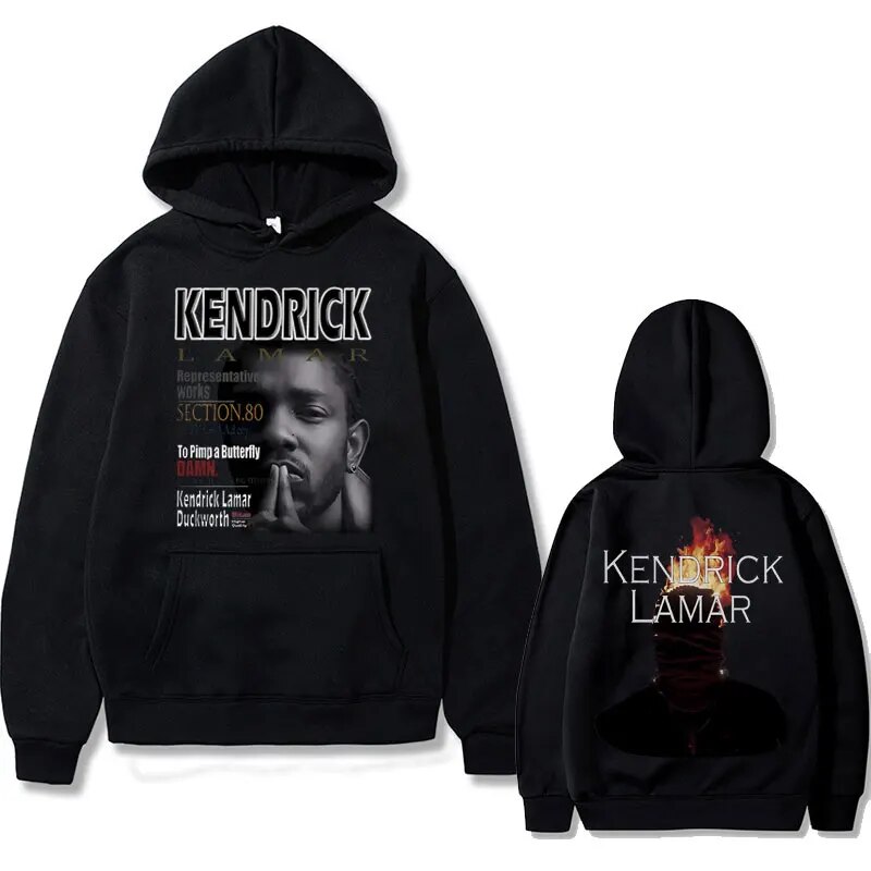 Rapper Kendrick Lamar Humble Hip Hop Music Album Hoodie Male Casual Vintage HoodieMen