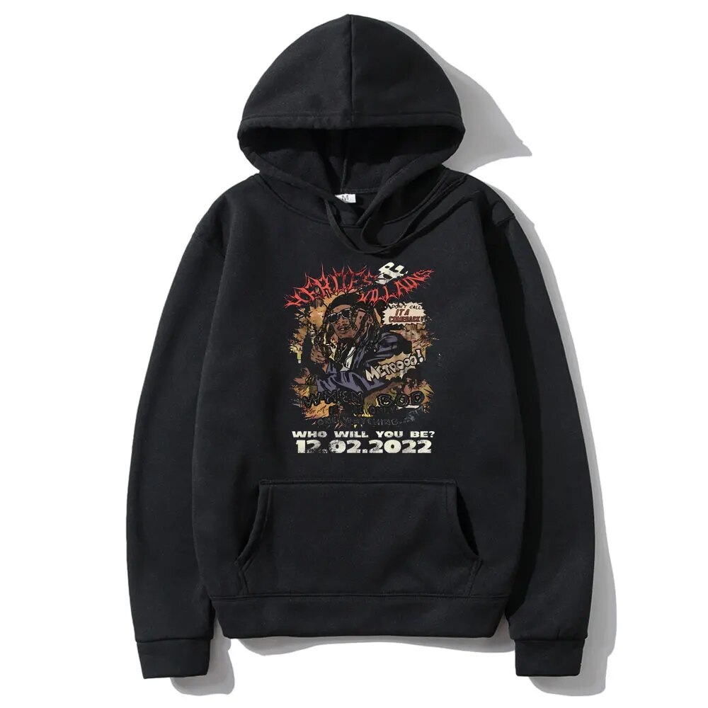 Rapper Metro Boomin Heroes Villains Album Graphic Hoodie