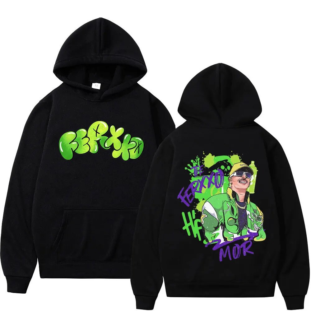 Rapper Feid Ferxxo Album Tour Print Hoodie