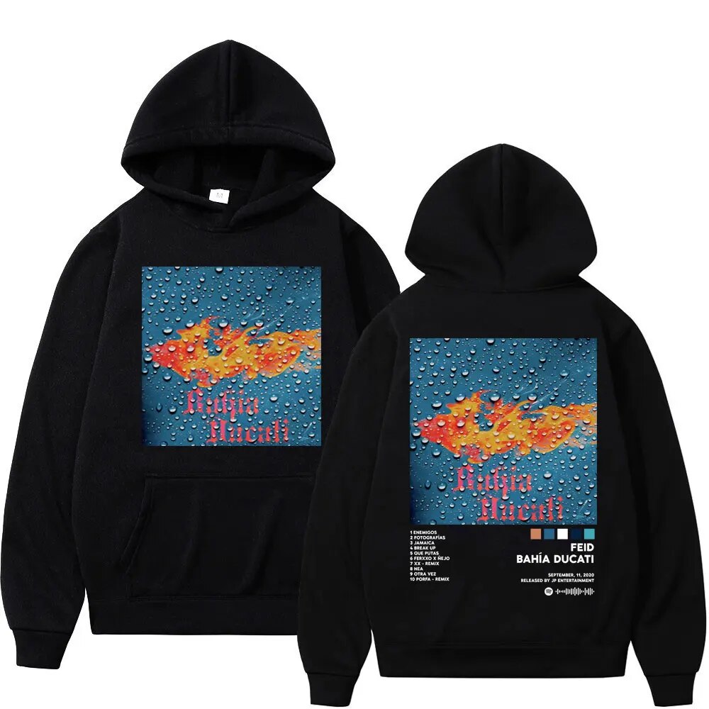 Rapper Feid Album Double Sided Graphic Hoodie