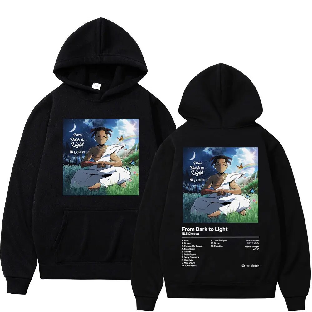 Rapper Nle Choppa Album Double Sided Print Hoodie