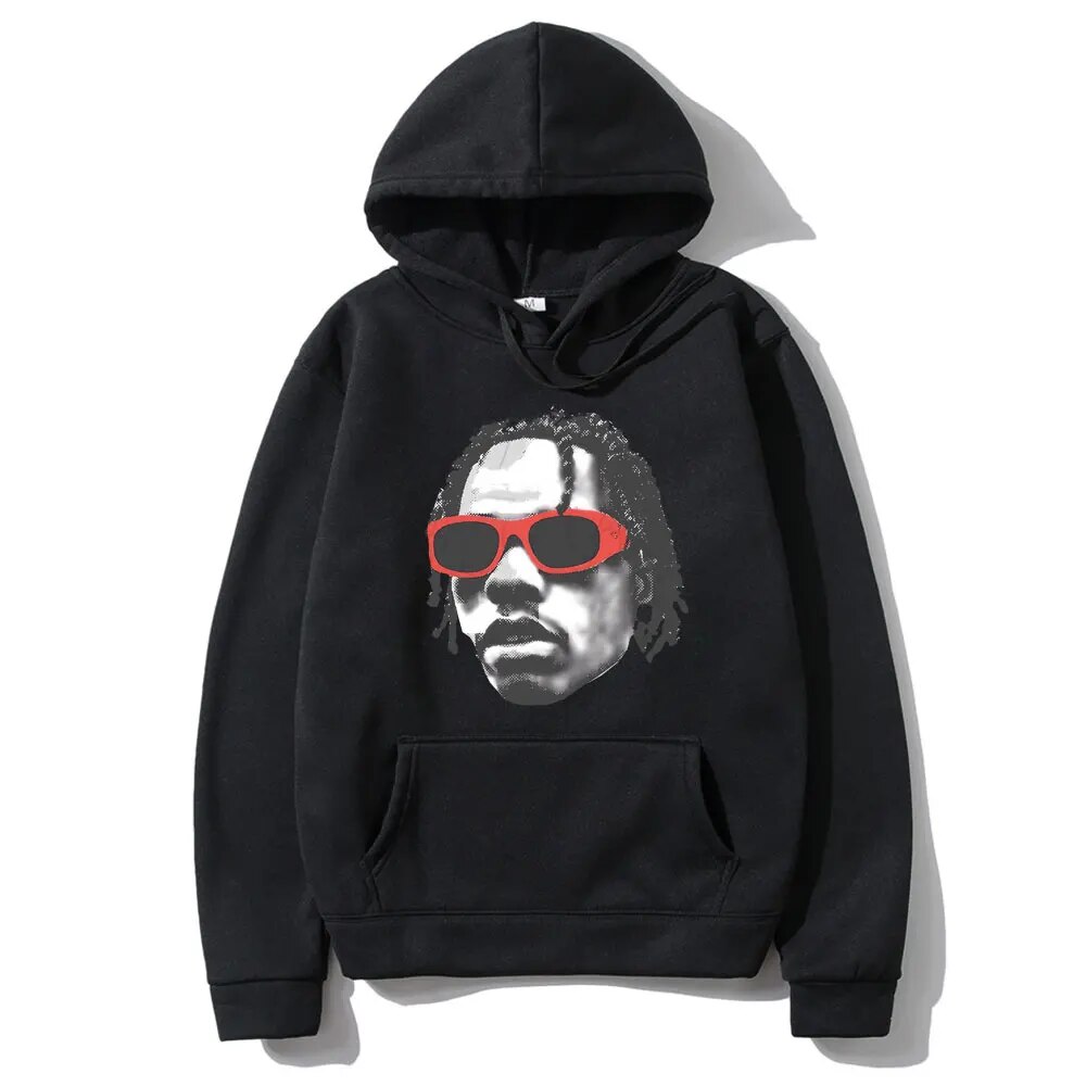 Rapper Lil Baby Face Graphic Print Hoodie Men Vintage Male Gothic Unisex Hoodies