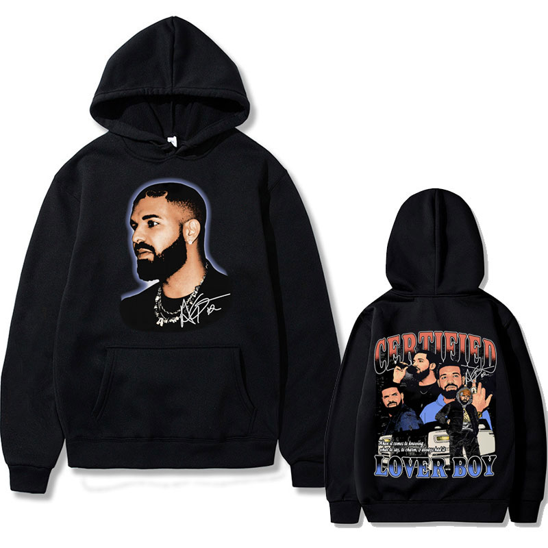 Rapper Drake Certified Lover Boy Graphic Print Hoodie