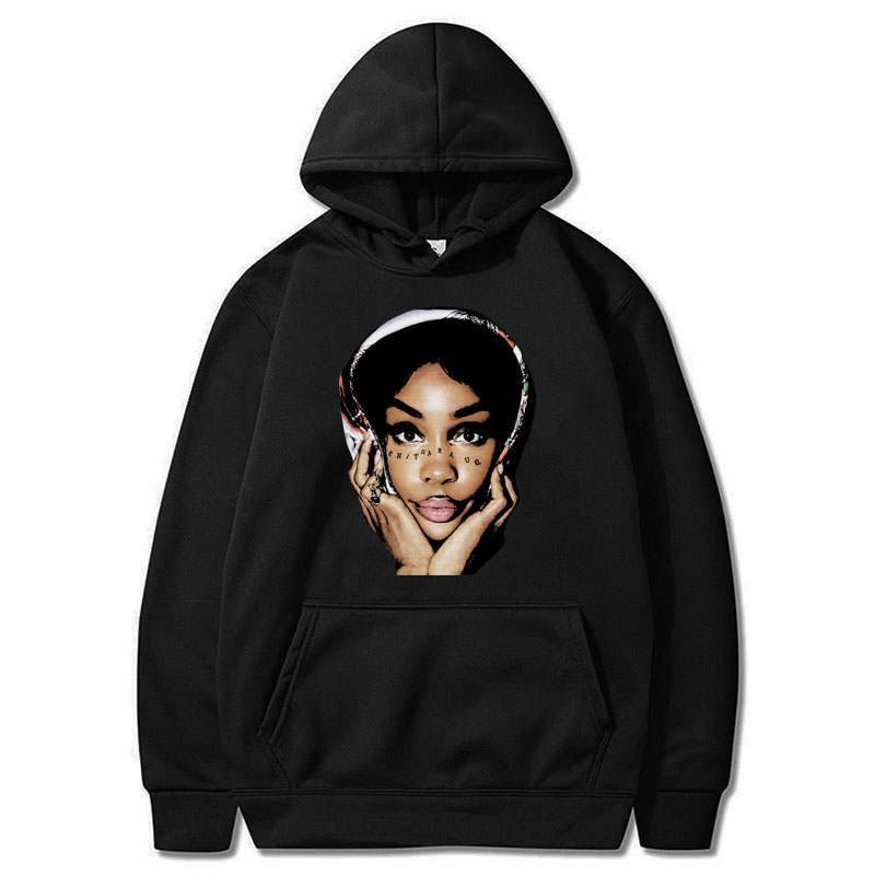 Kakacloud 90S Vintage Rapper Sza Graphic Print Hoodie