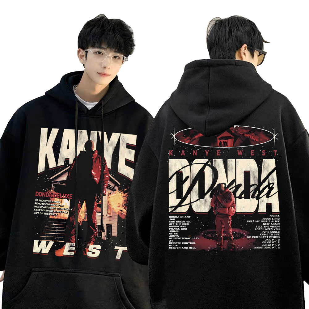 Rapper Kanye West Donda Graphic Print Hoodie