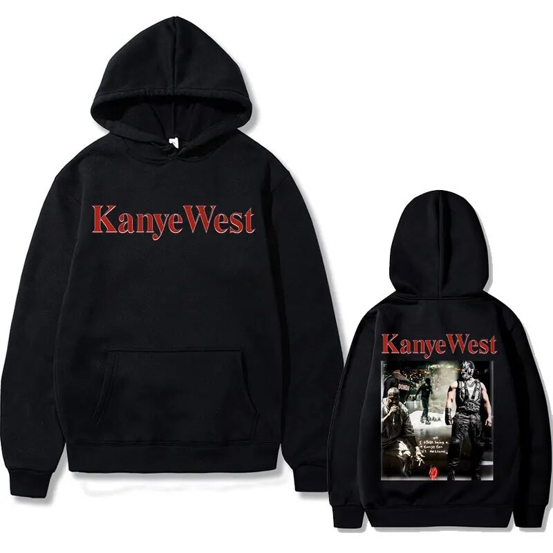 Rapper Kanye West Double Sided Print Hoodie