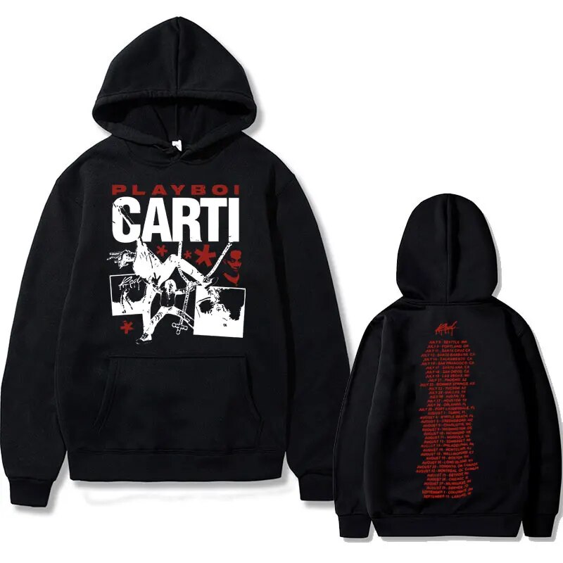 Rapper Playboi Carti Whole Lotta Red Graphic Hoodie