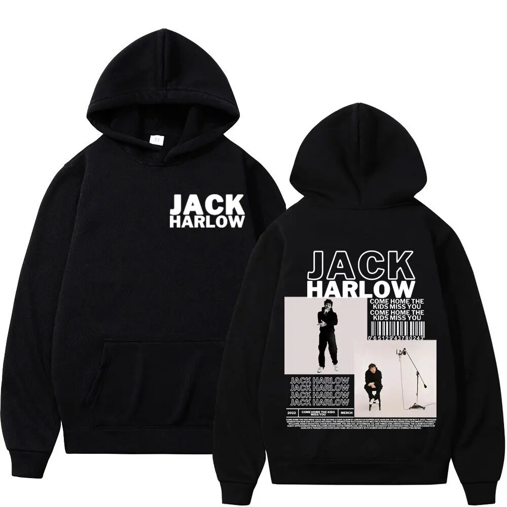 Rapper Jack Harlow Double Sided Print Hoodie