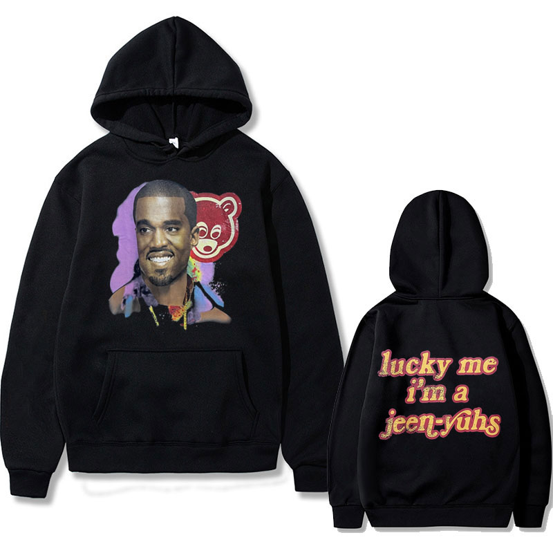 Rapper Kanye West The College Dropout Graduation Print Hoodie