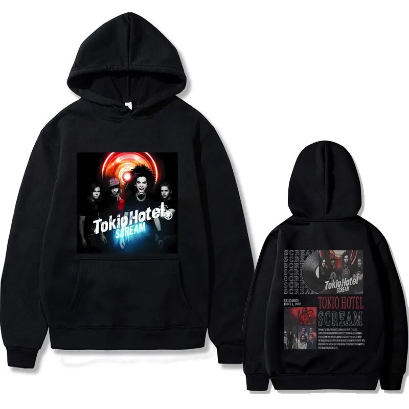 Rock Band Tokio Hotel Screm Album Double Sided Print Hoodie