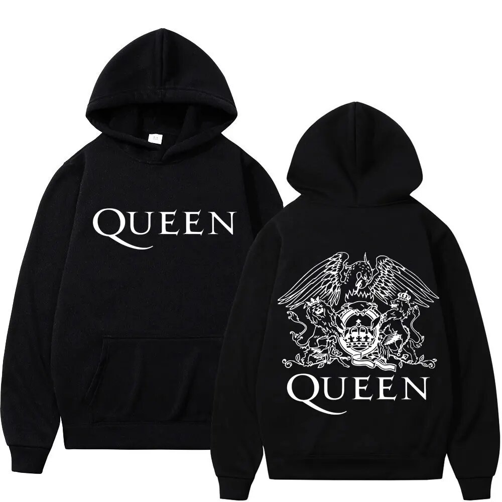 British Rock Band Queen Album Print Hoodie