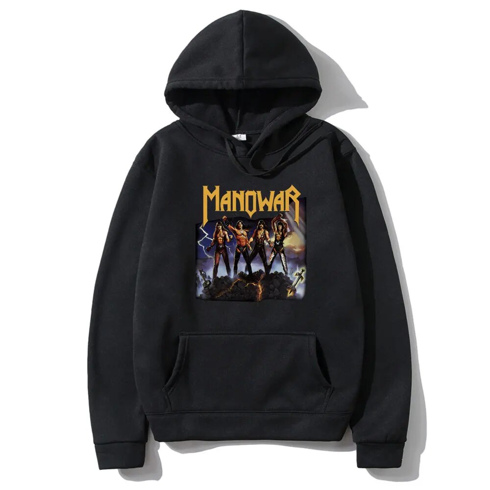 Rock Band Manowar Heavy Metal Hoodie