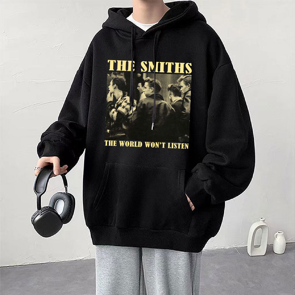 Getluckyquest Rock Band The Smiths Print Vintage Hoodie