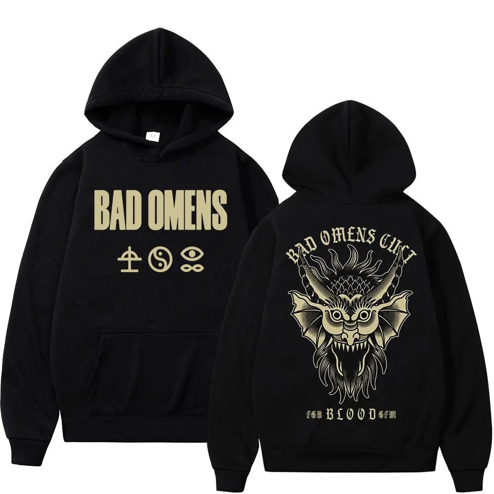 Rock Bands Bad Omens Graphic Hoodie