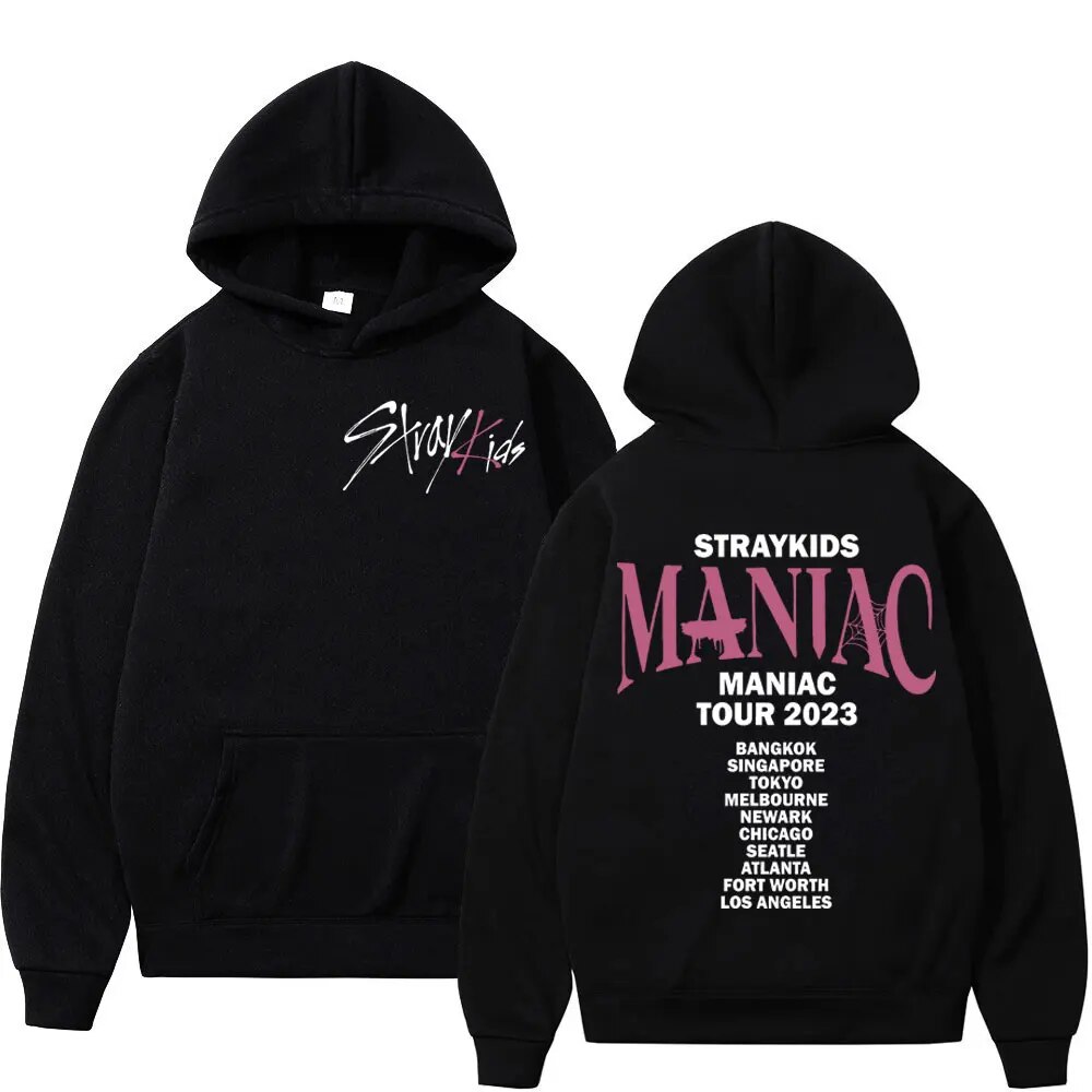 Stray Kids Maniac Tour Double Sided Print Hoodie