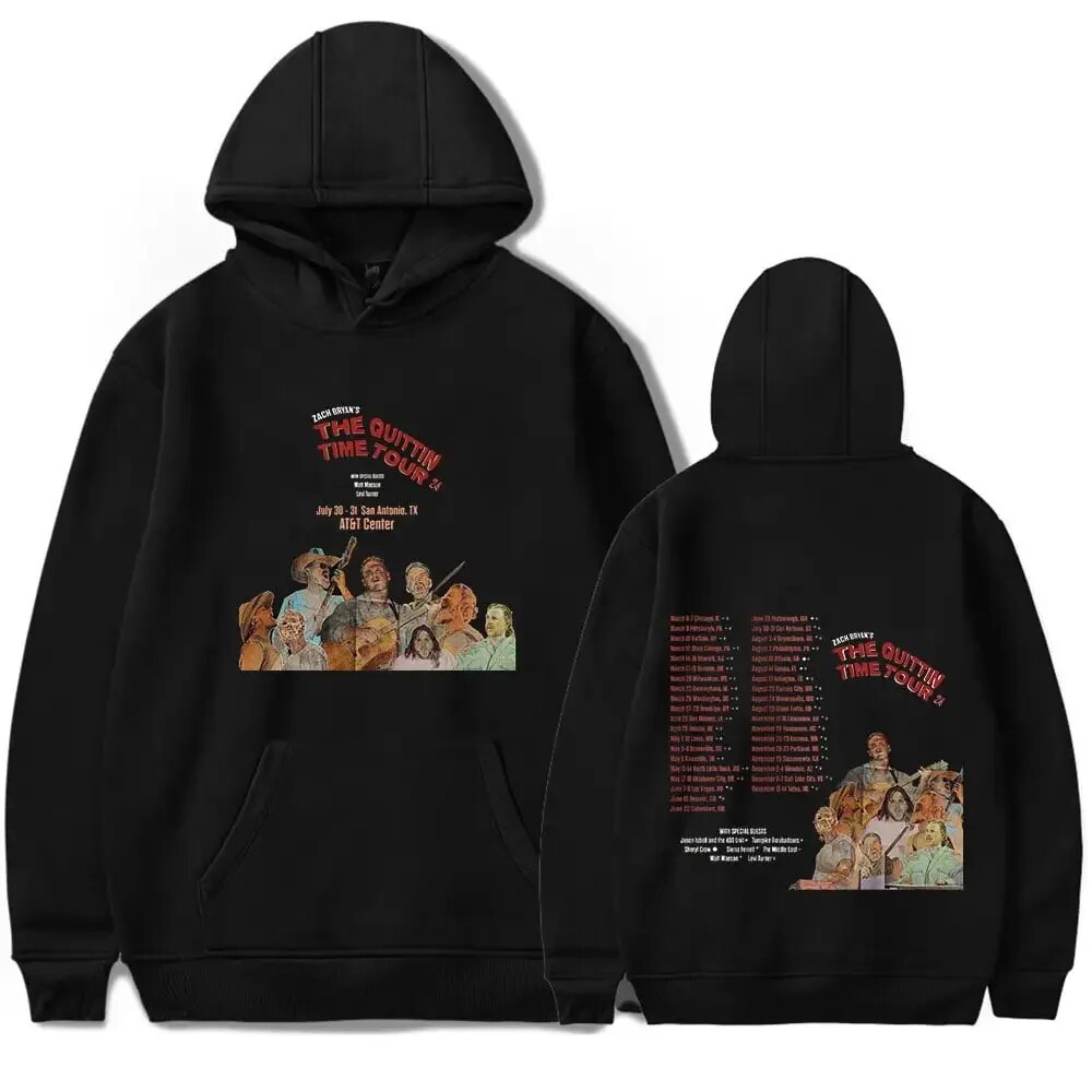 Zach Bryan The Quittin Time Tour Hoodie