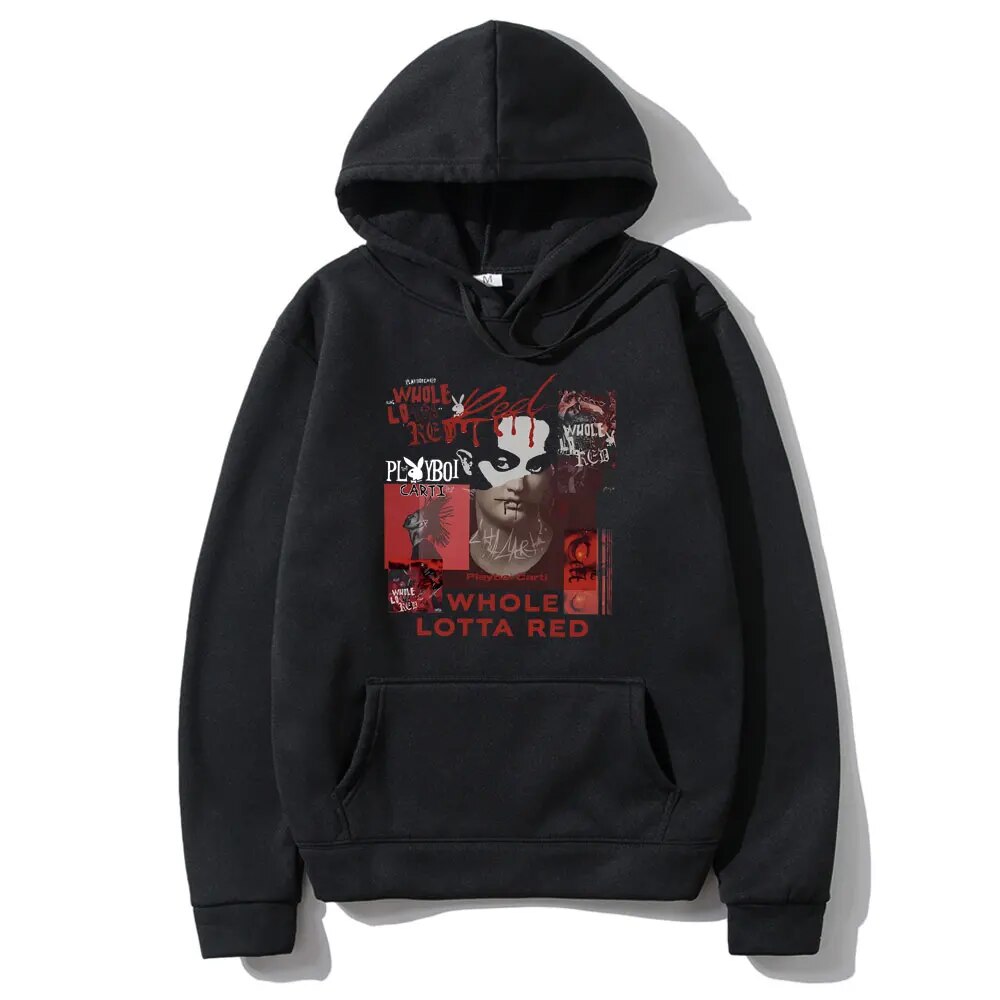 Rapper Playboi Carti Whole Lotta Red Music Album Print Hoodie