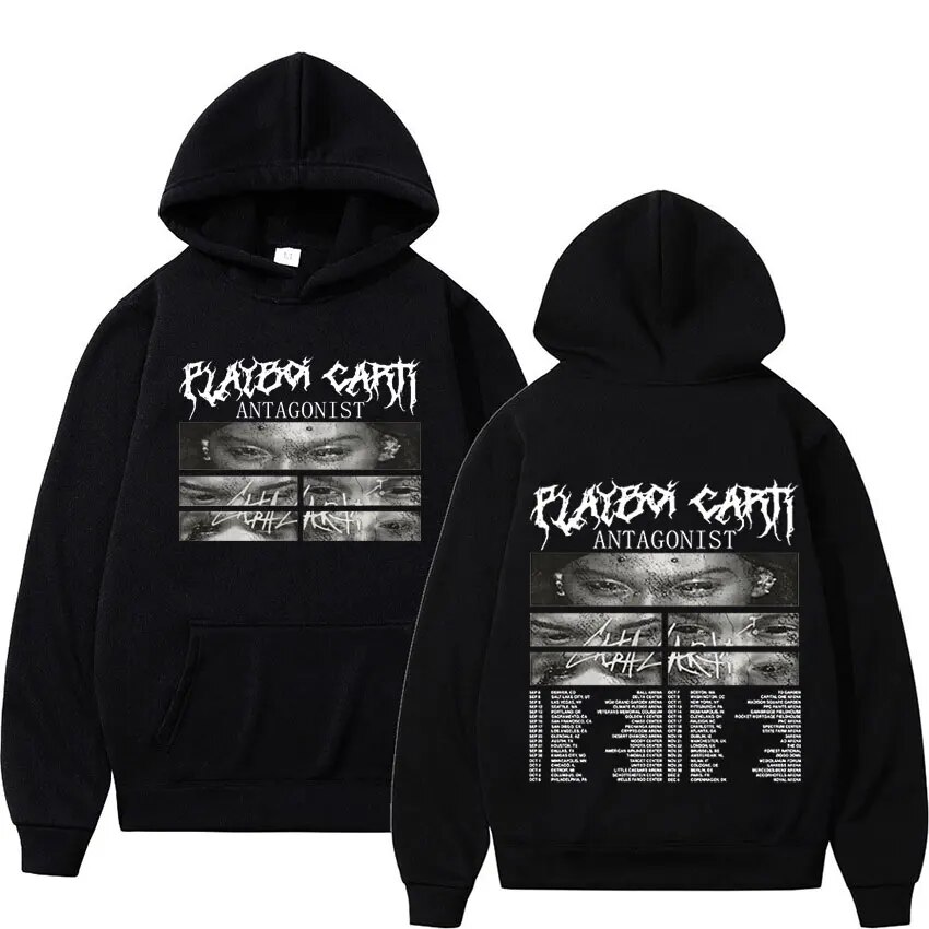 Getluckyquest Rapper Playboi Carti Retro Hoodie