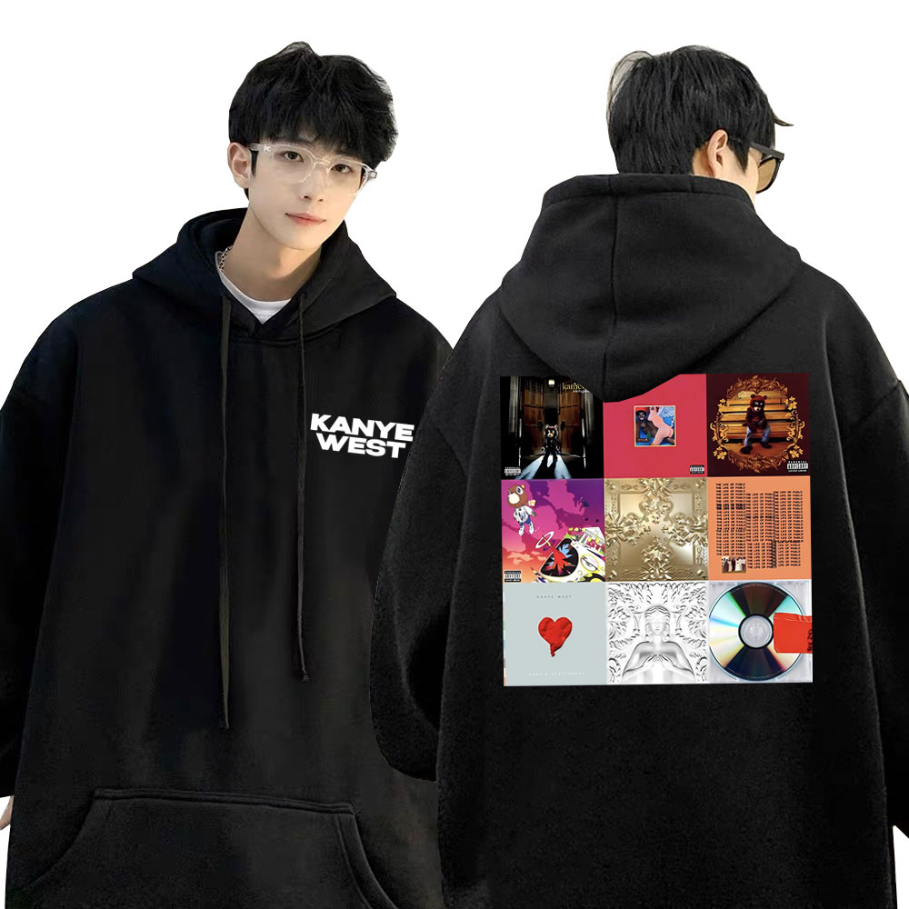 Rapper Kanye West Music Album Cover Graphics Hoodie